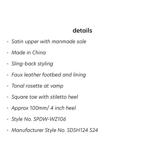 Revolve x Maggie Macdonald Superdown Minnie white satin rosette sandal heels 9 - Picture 11 of 11